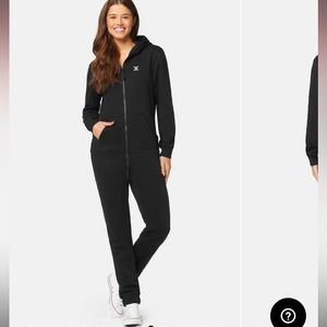 NWT OnePiece brand Black Onesie Jumpsuit Hoodie NWT